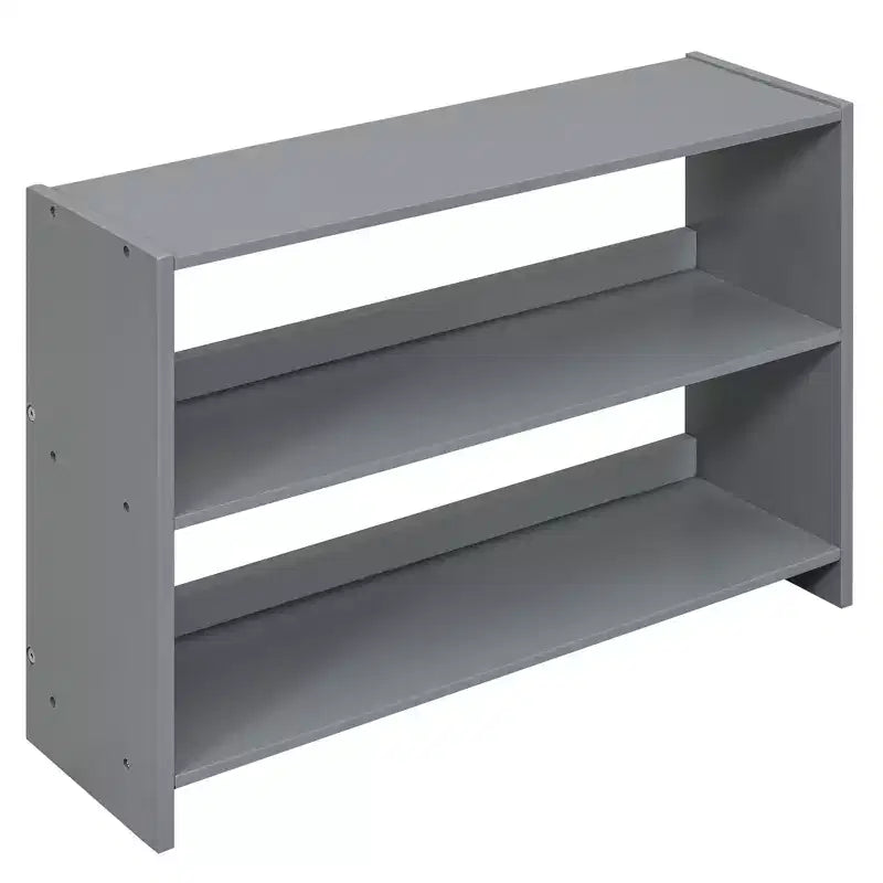 Lit mezzanine bas pour lits jumeaux de 198 cm (78 po) de long x 99 cm (39 po) de large, avec deux étagères amovibles et échelle, avec tableau de garde-corps décoratif