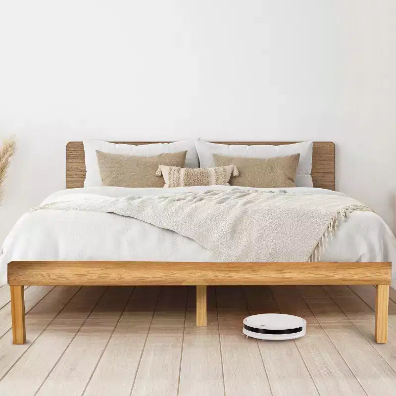 Lit plateforme en bois massif