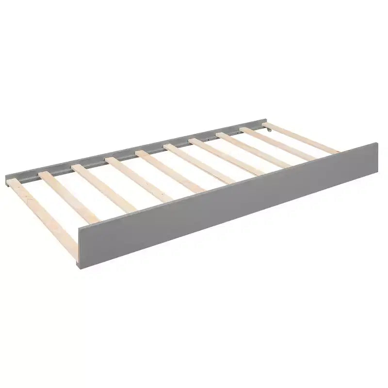 Lit de repos en bois avec 2 lits gigognes, 3 compartiments de rangement, 1 lampe gratuite et port de chargement USB