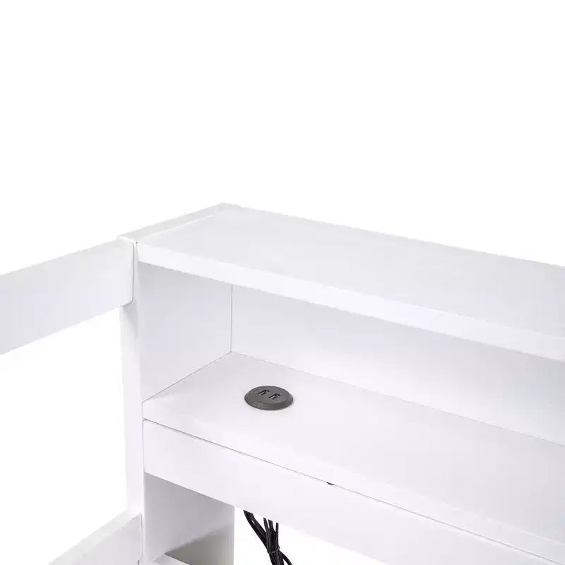 Lit de repos en bois avec 2 lits gigognes, 3 compartiments de rangement, 1 lampe gratuite et port de chargement USB