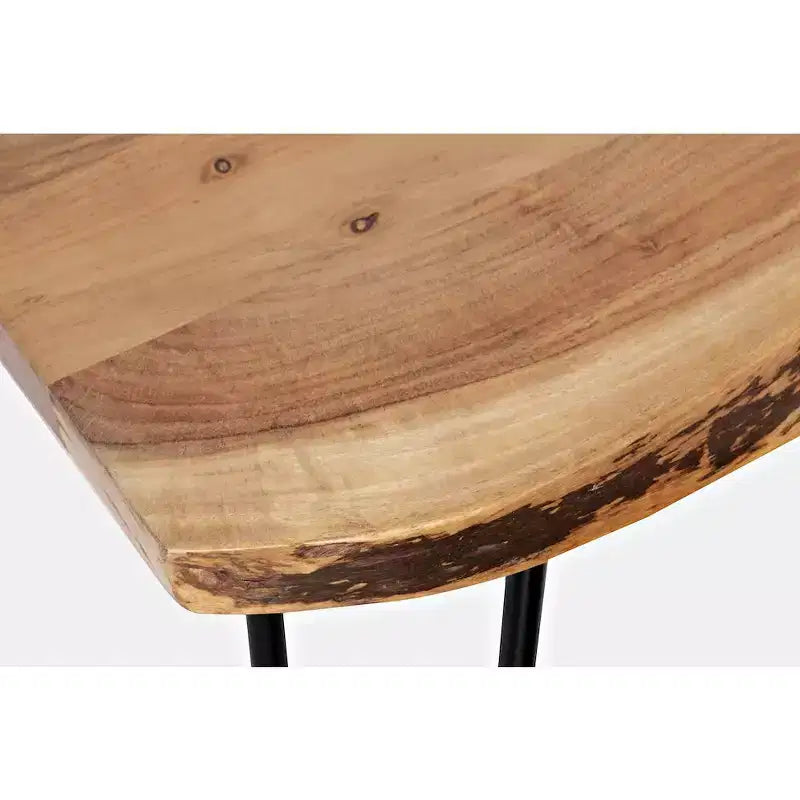 Table de salle à manger en acacia massif de 52 po à hauteur de comptoir