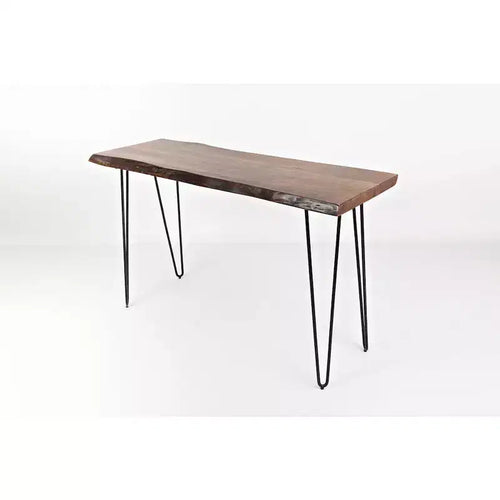 Table de canapé en acacia massif de 50'' - Couleur grise