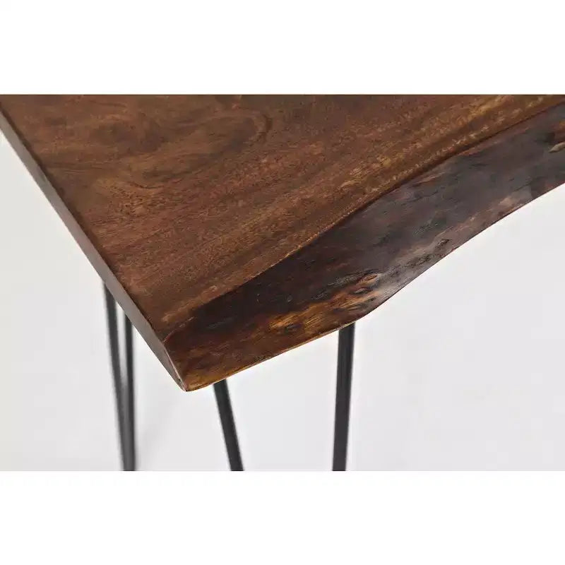 Table de canapé en acacia massif de 50'' - Couleur grise