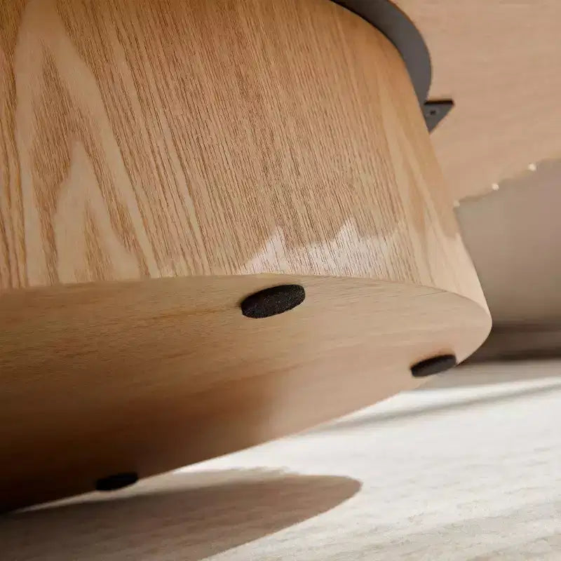 Table basse cannelée minimaliste