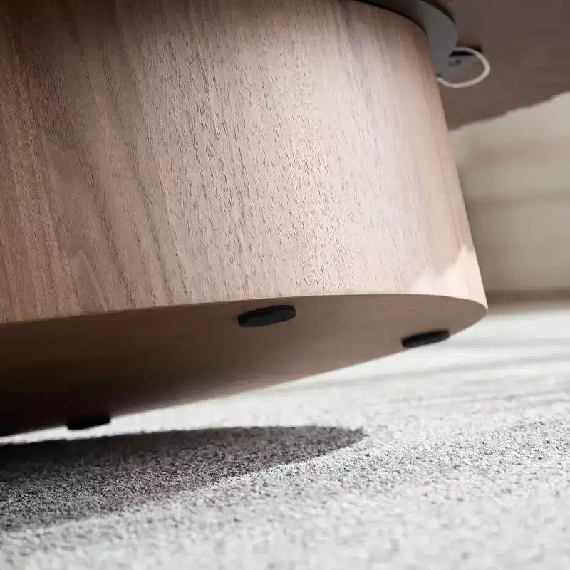 Table basse cannelée minimaliste