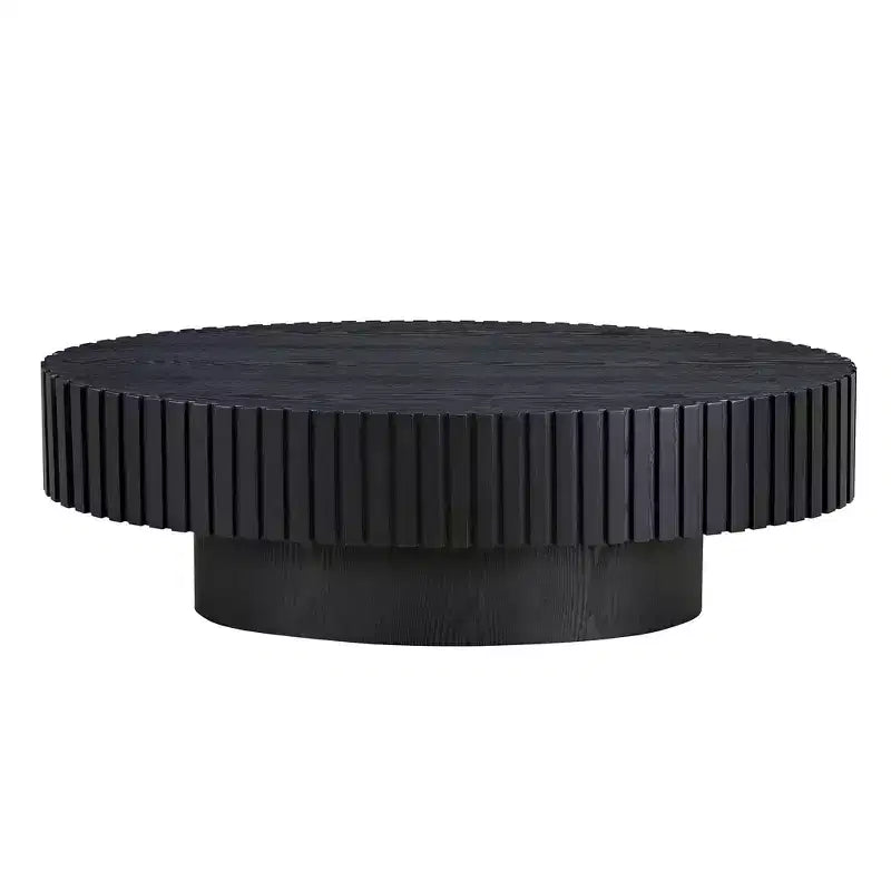Table basse cannelée minimaliste