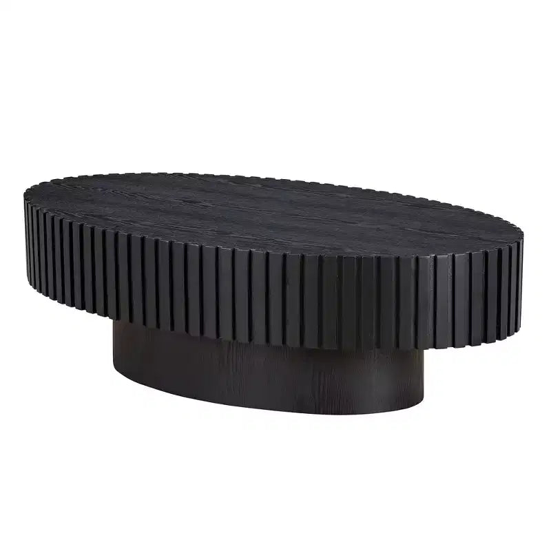 Table basse cannelée minimaliste