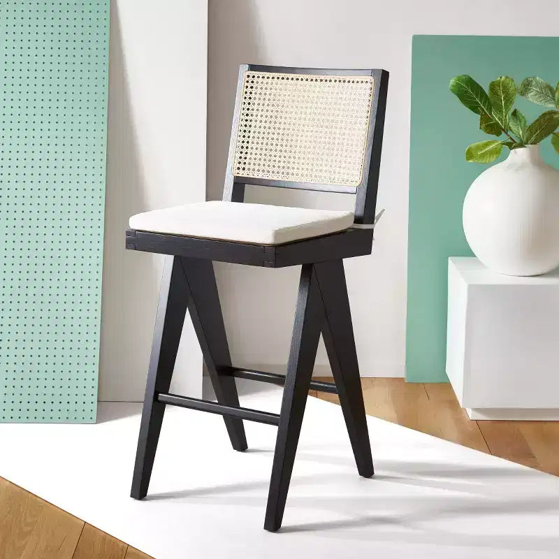 Tabouret de bar en rotin
