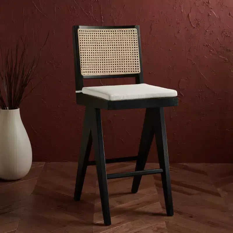 Tabouret de bar en rotin
