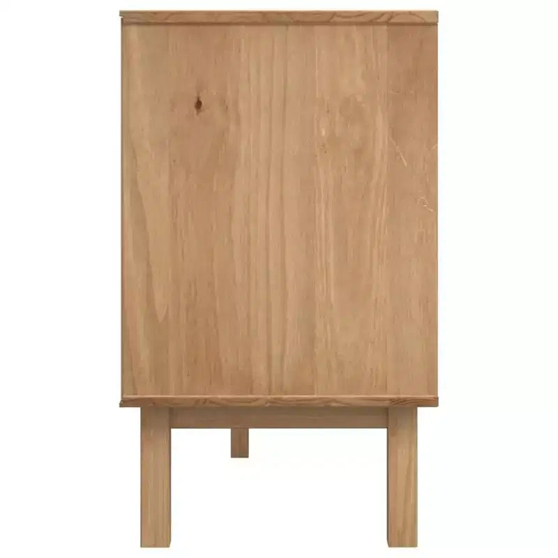 Buffet de rangement pour salon en bois de pin massif