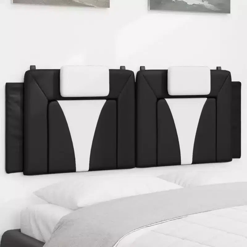 Coussin de tête de lit suspendu Rembourré Oreiller Dossier Chambre Faux Cuir