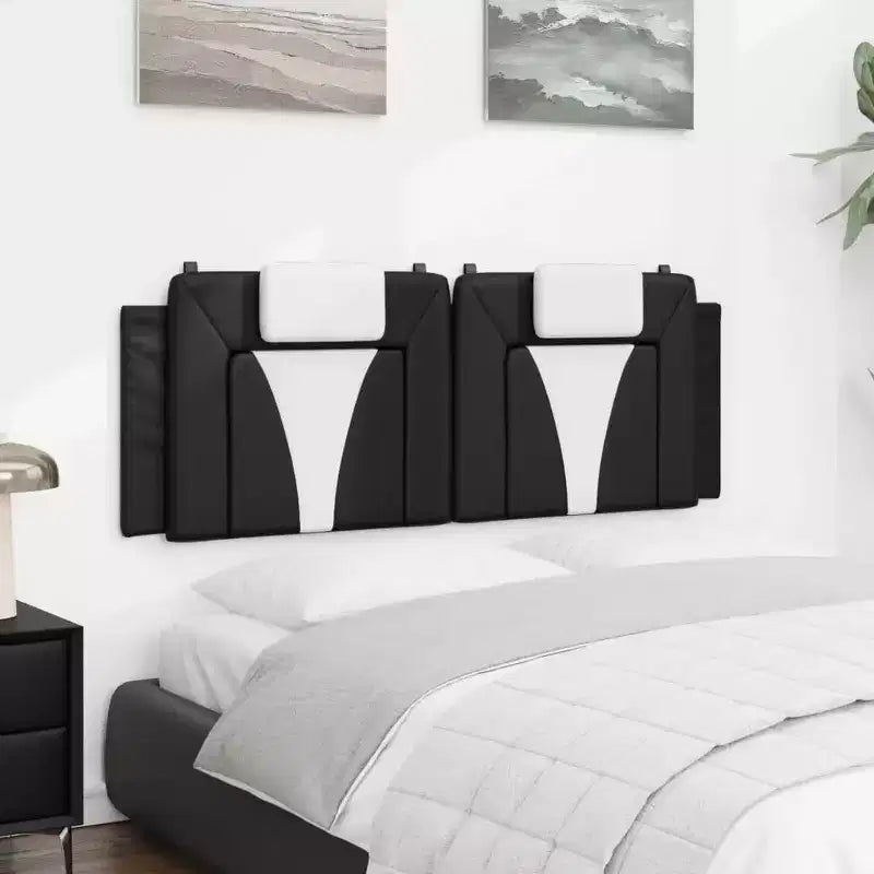 Coussin de tête de lit suspendu Rembourré Oreiller Dossier Chambre Faux Cuir
