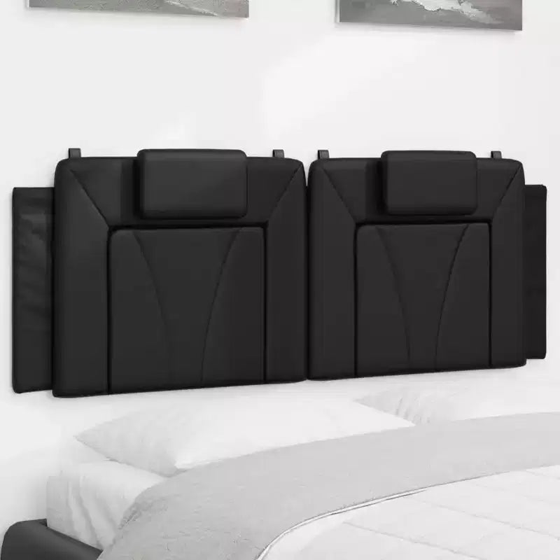 Coussin de tête de lit suspendu Rembourré Oreiller Dossier Chambre Faux Cuir