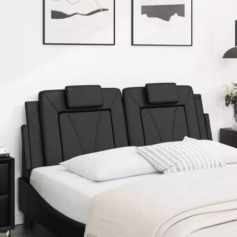 Coussin de tête de lit suspendu Rembourré Oreiller Dossier Chambre Faux Cuir