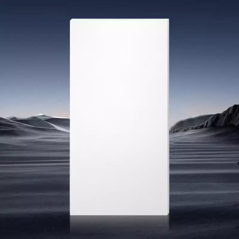 Plaque en plastique, 1 panneau en plastique de polyéthylène haute densité, 24 x 48 pouces, 1/2 pouce d'épaisseur, blanc