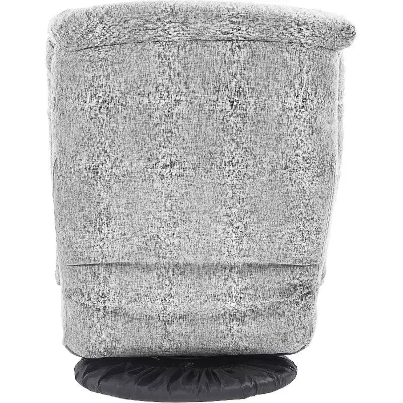 Fauteuil de salon pivotant en mousse avec appui-tête compatible avec le sol Chaise de jeu réglable Gris 26x23x14 pouces