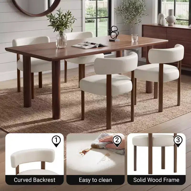 Chaises de salle à manger en similicuir