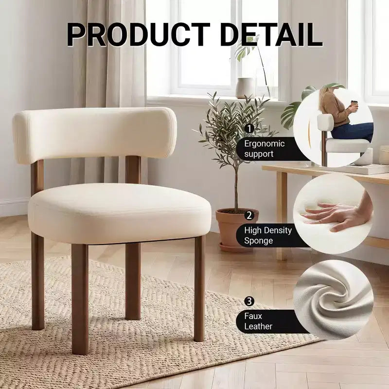 Chaises de salle à manger en similicuir