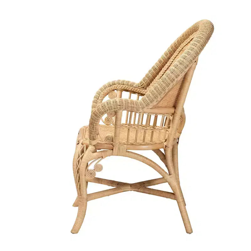 Fauteuil en rotin : Fait à la main, aucun assemblage requis