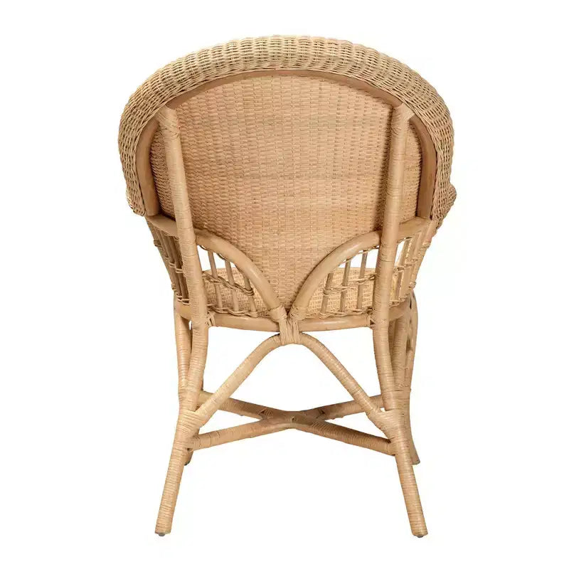 Fauteuil en rotin : Fait à la main, aucun assemblage requis