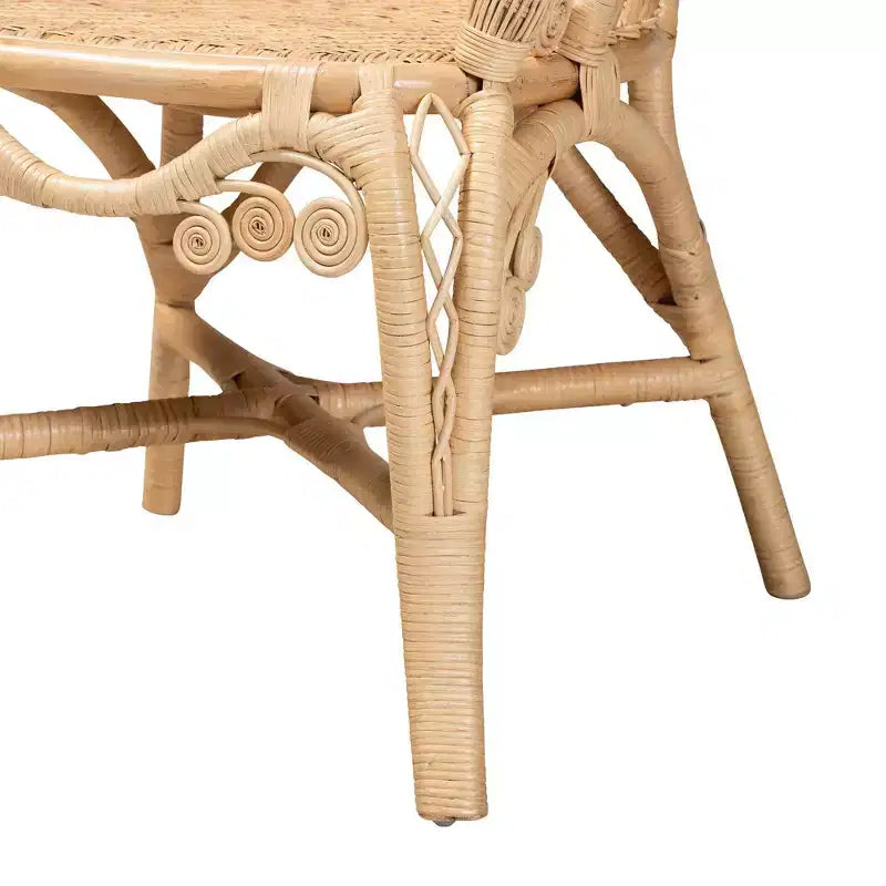 Fauteuil en rotin : Fait à la main, aucun assemblage requis