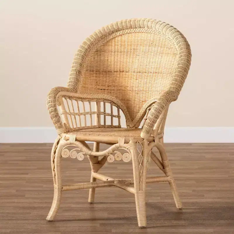 Fauteuil en rotin : Fait à la main, aucun assemblage requis
